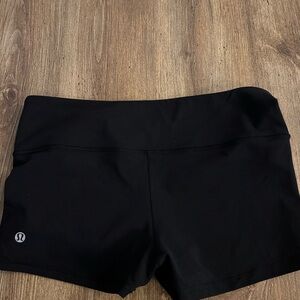 lululemon athletica Black Athletic Booty Shorts for Performance